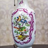 Vintage Electric Table Lamp with Decorative Ceramic Base, 1940s