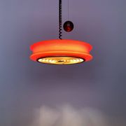 1 of 3 Adjustable Orion Glass Pendant Lamps from Staff
