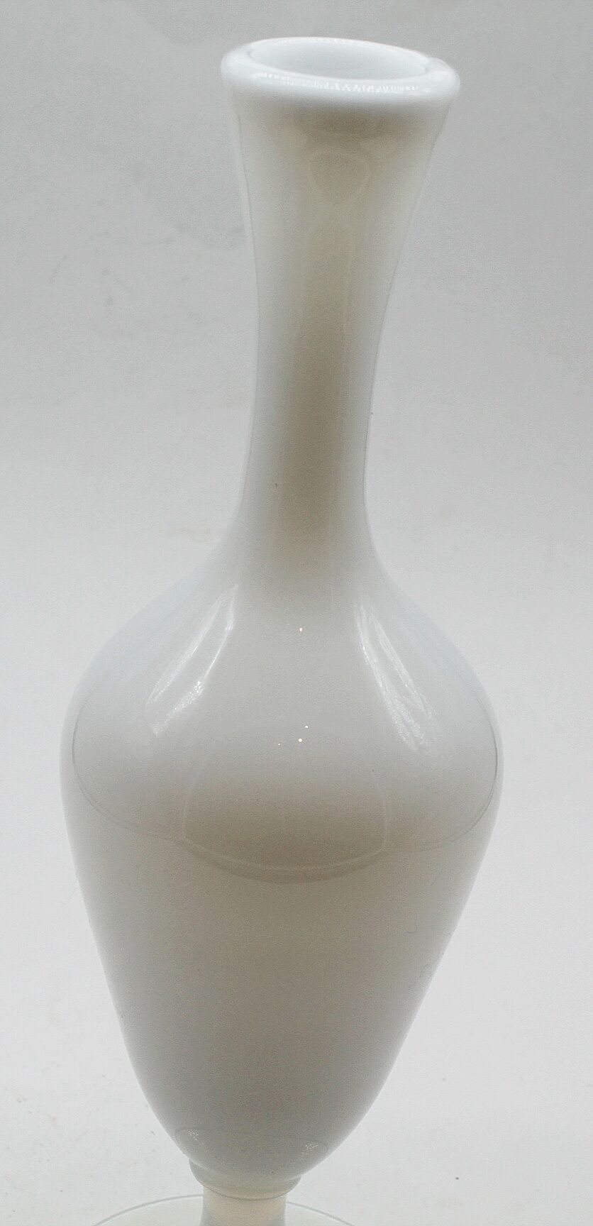 Sèvres white opaline vase