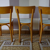 Baumann chairs in wood and formica