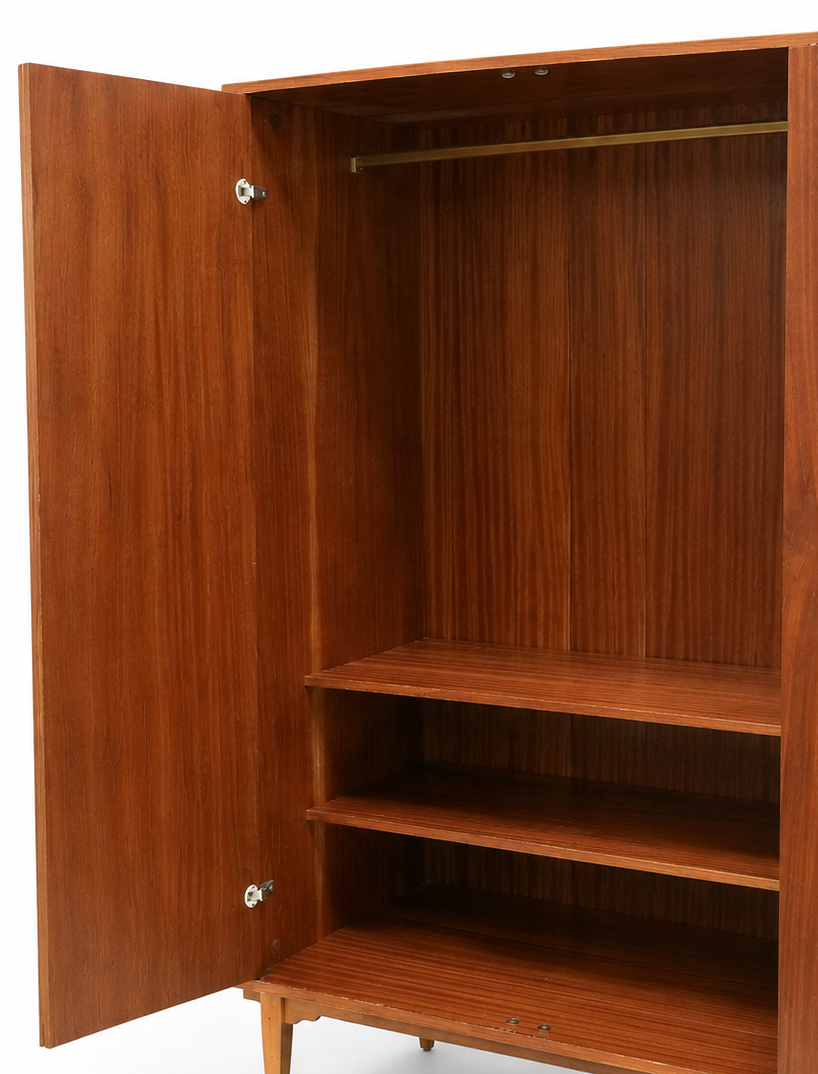 Vintage 4-door wardrobe from the 1960s
