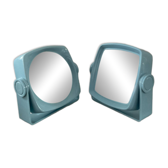Pair of vintage tabletop mirrors