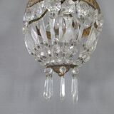 Mongolian chandelier with tassels crystal brass