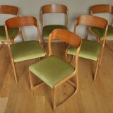 6 chairs slebaumann of the years 60