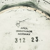 Assiette murale en céramique, Arol, Norvège, années 1960