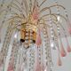 Pendants chandelier drops crystal of Murano circa 1980