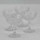 Set of 4 glass glasses