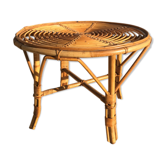 Rattan coffee table