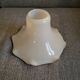 White opaline lampshade art-deco