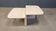 Pair of vintage travertine coffee tables or side tables, 1970s