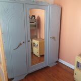 3-door cabinet 1950 solid hemp painted
