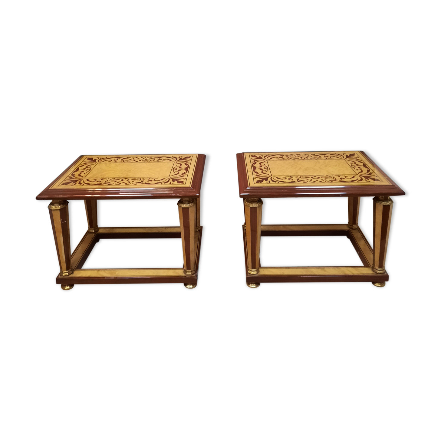 Pair of modern sofa tips