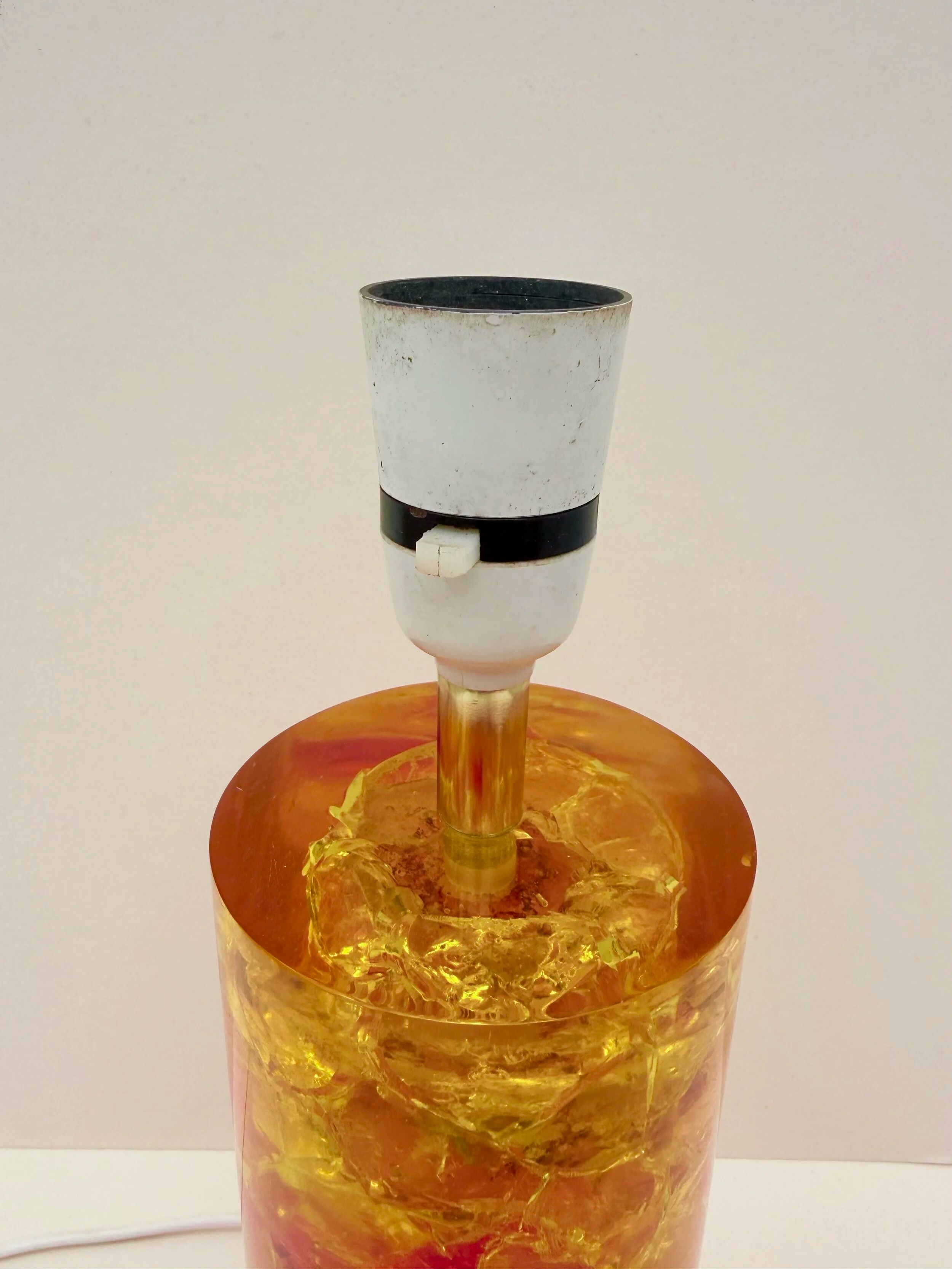 Lampe de prova en résine fractale, 1970