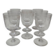 8 large Baccarat crystal glasses, early 20th century.