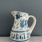 Sangria pitcher, Benlloch ceramic, Manises, 1960