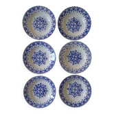 Set of 6 St Amand opaque porcelain soup plates