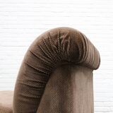 Italian Mimo Padova Lounge Chair Chenille 1970s