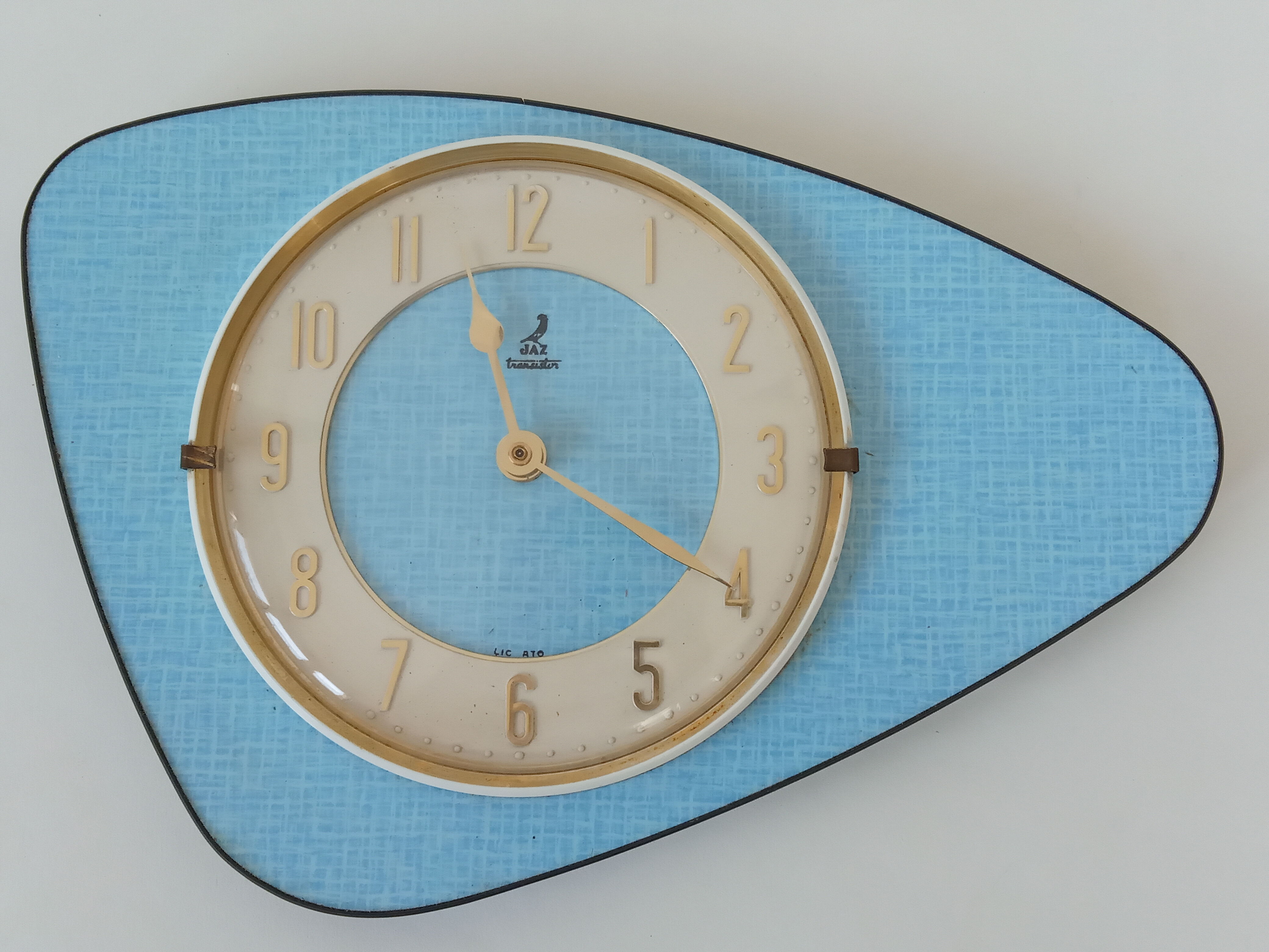 Clock clock in formica 50s/60s