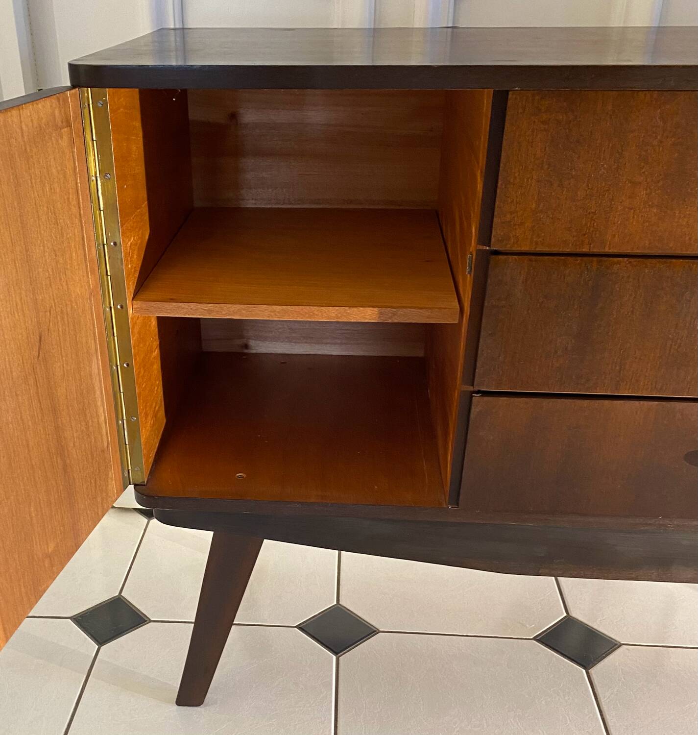 Vintage compass feet sideboard