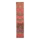 1970s Turkish Hand-Knotted Wool Cotton Pink Runner 79x371