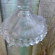 Bougeoir mousquetaire en verre Vallerystahl Portieux signé