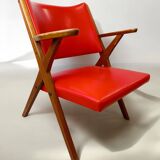 Vintage Italian armchair in Scandinavian style.