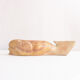 Inuit marble statuette. Primitive whale statue. Artifact from North America.