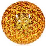 Suspension planet de kartell jaune or scintillante