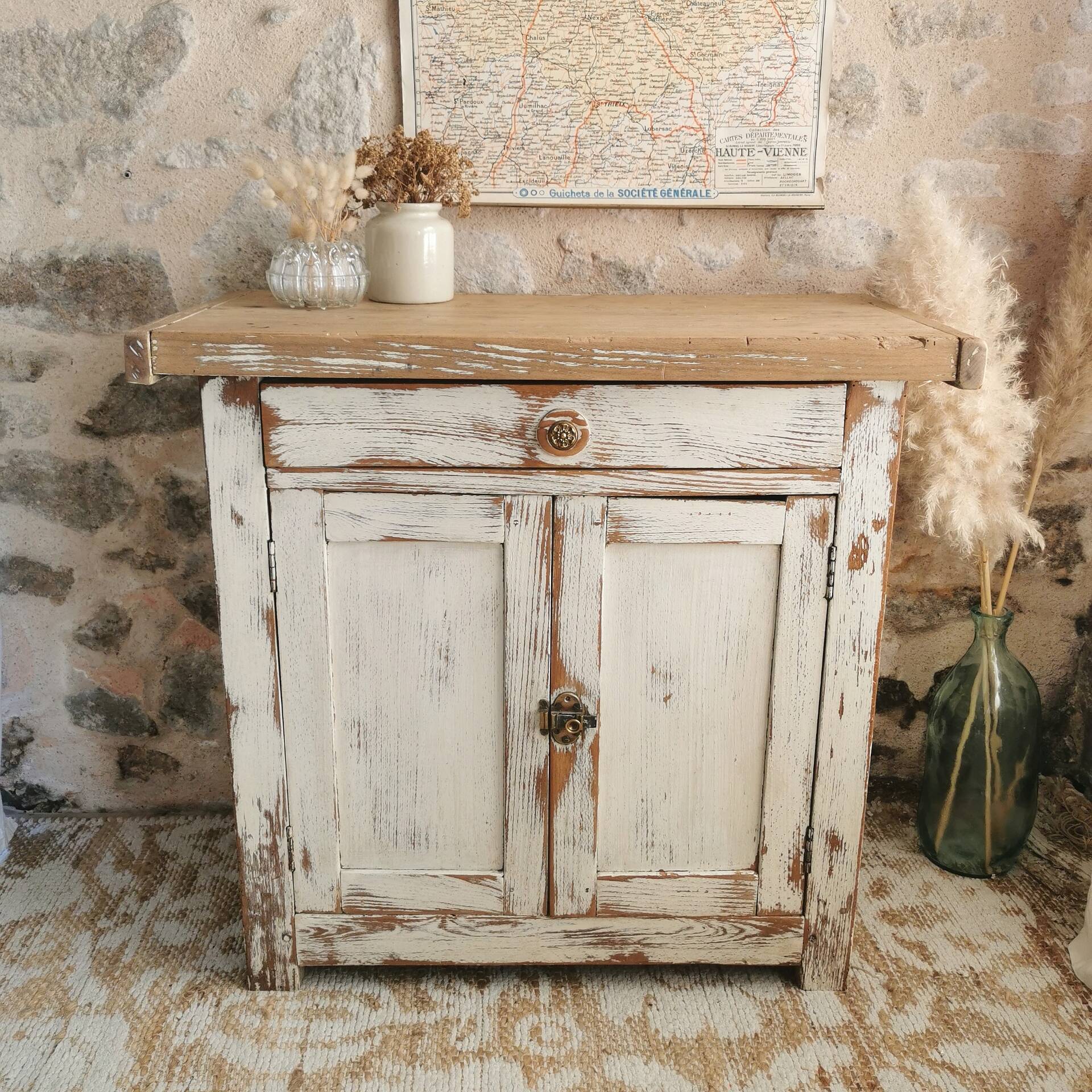 Petit établi, meuble de métier ancien