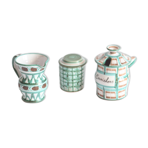 pichet et deux pots par