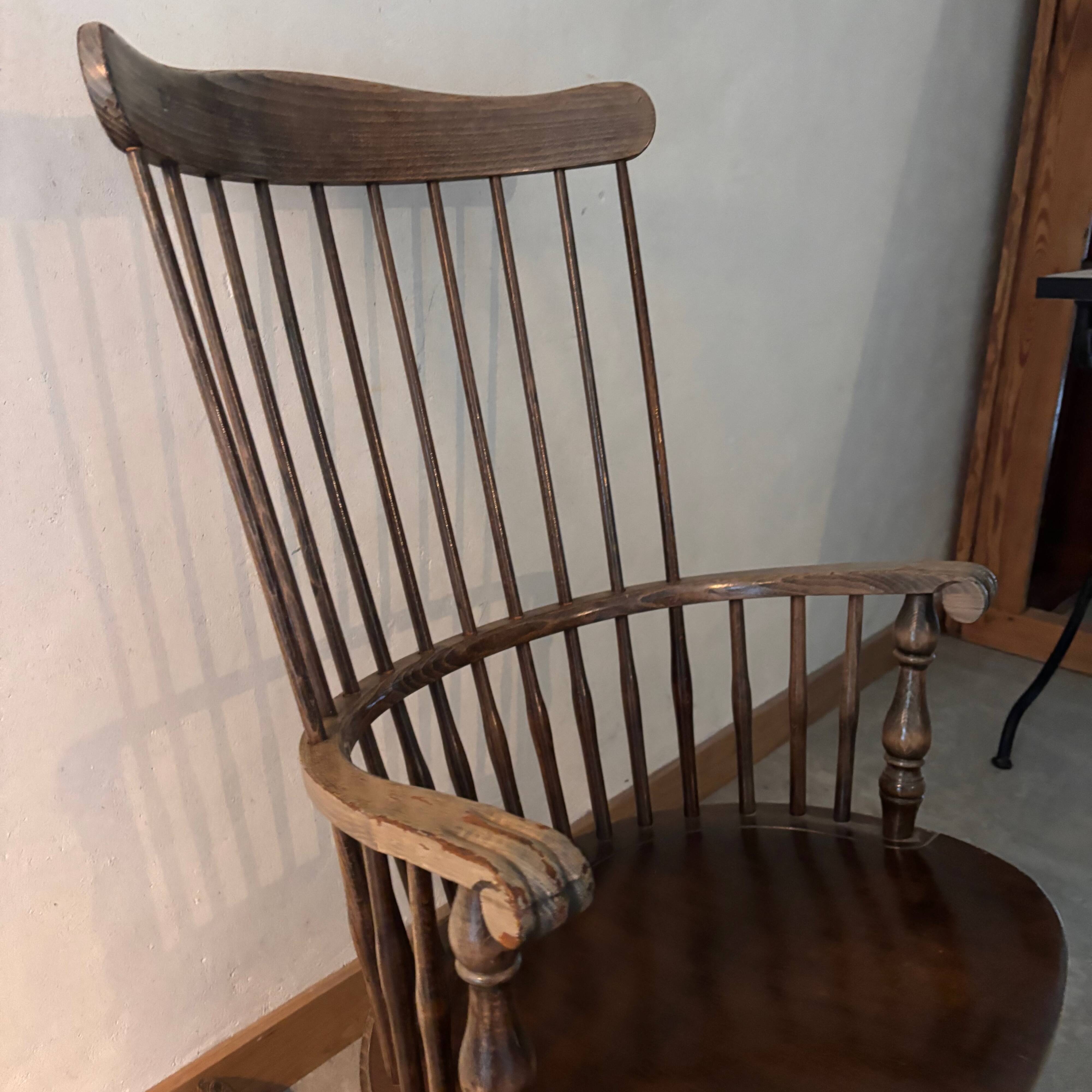 Wooden rocking chair