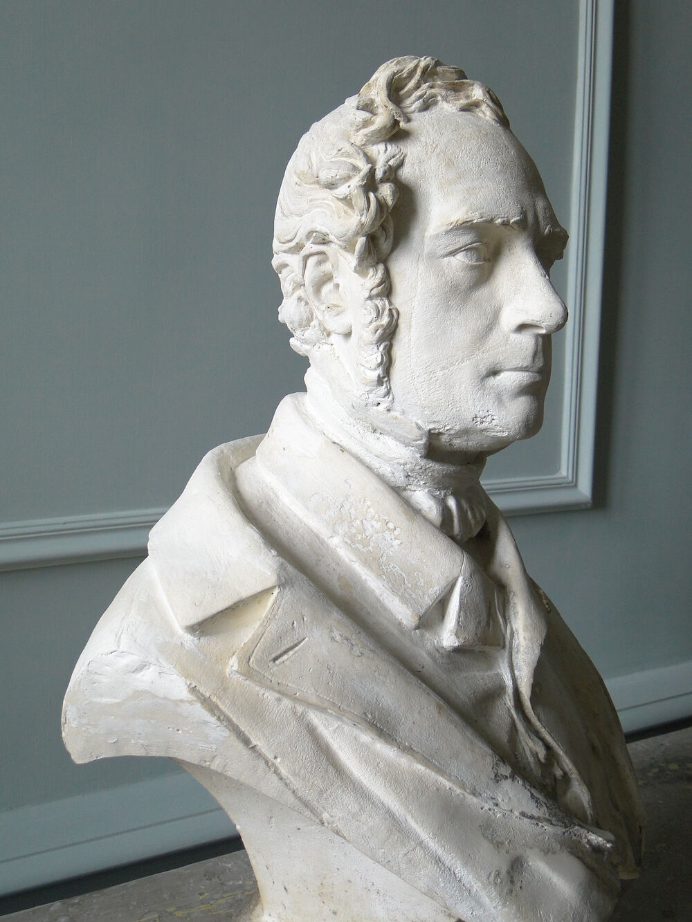 Plaster bust