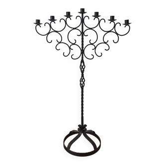 Large metal candlestick.