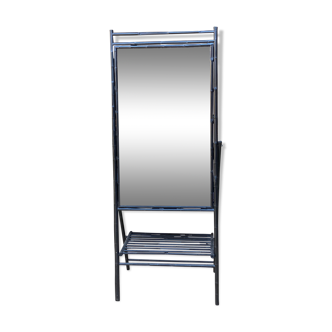 Black bamboo mirror