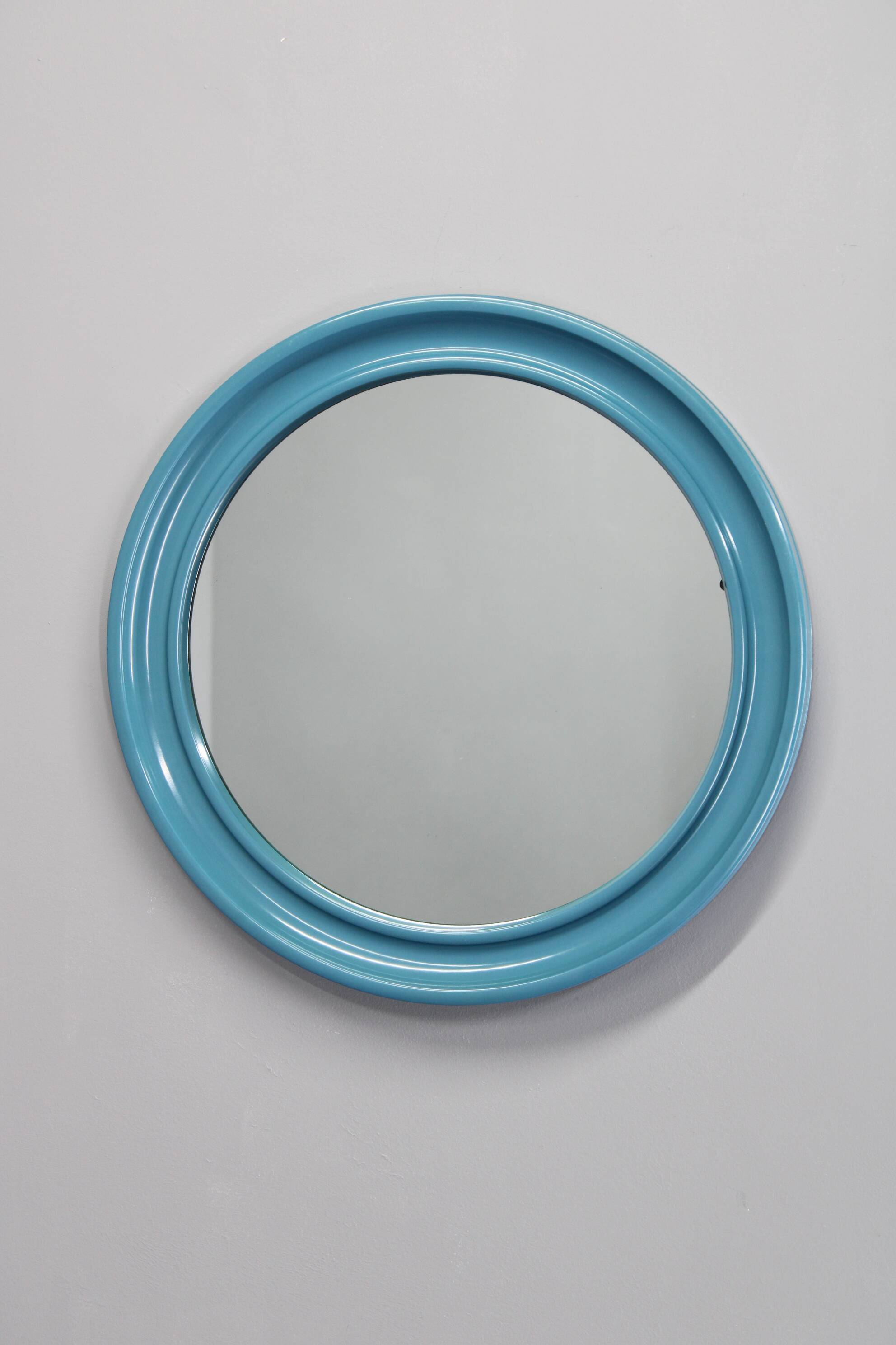1970s Round Mirror , Italy