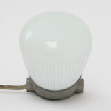 Vintage German Industrial Opaline Sconce