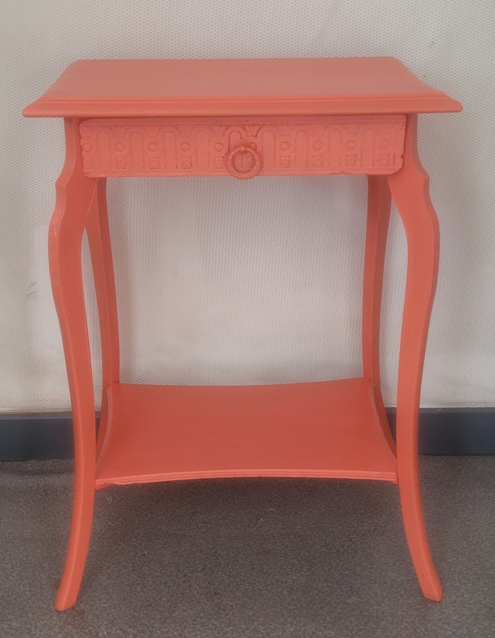 Orange art deco entrance furniture console