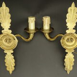 Paire d'appliques, aux palmettes, style Empire