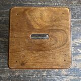 Boarding school stool in oak and plywood 1950