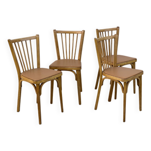 Série de 4 chaises bistros
