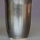Two-tone porcelain vase, metallic black and white