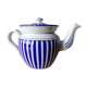 Enamelled tin teapot