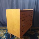 Vintage oak chest of drawers 4 drawers
