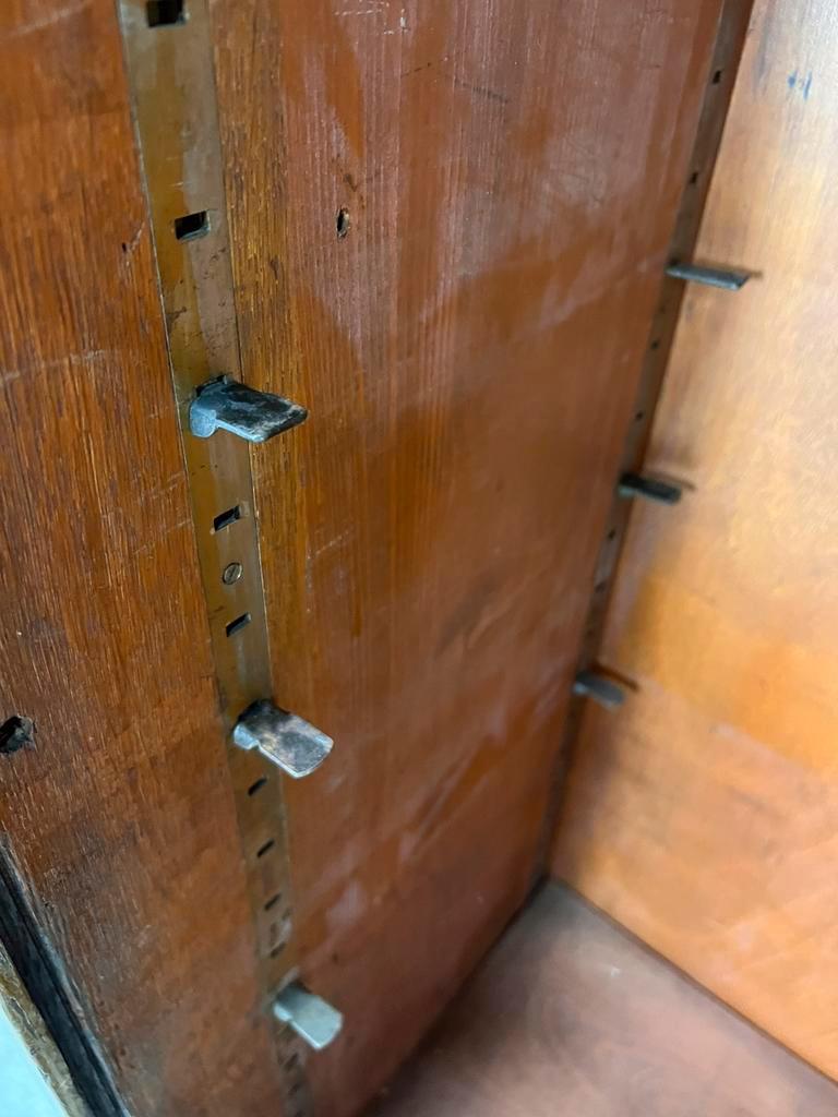 Vintage wooden filing cabinet / shutter cabinet / column cabinet
