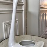 White swan pot cover in ceramic design 50s