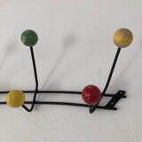 8 hanger hooks balls vintage 1960