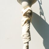 Small patinated dutch chandelier shabby chic 54 x 59 cm