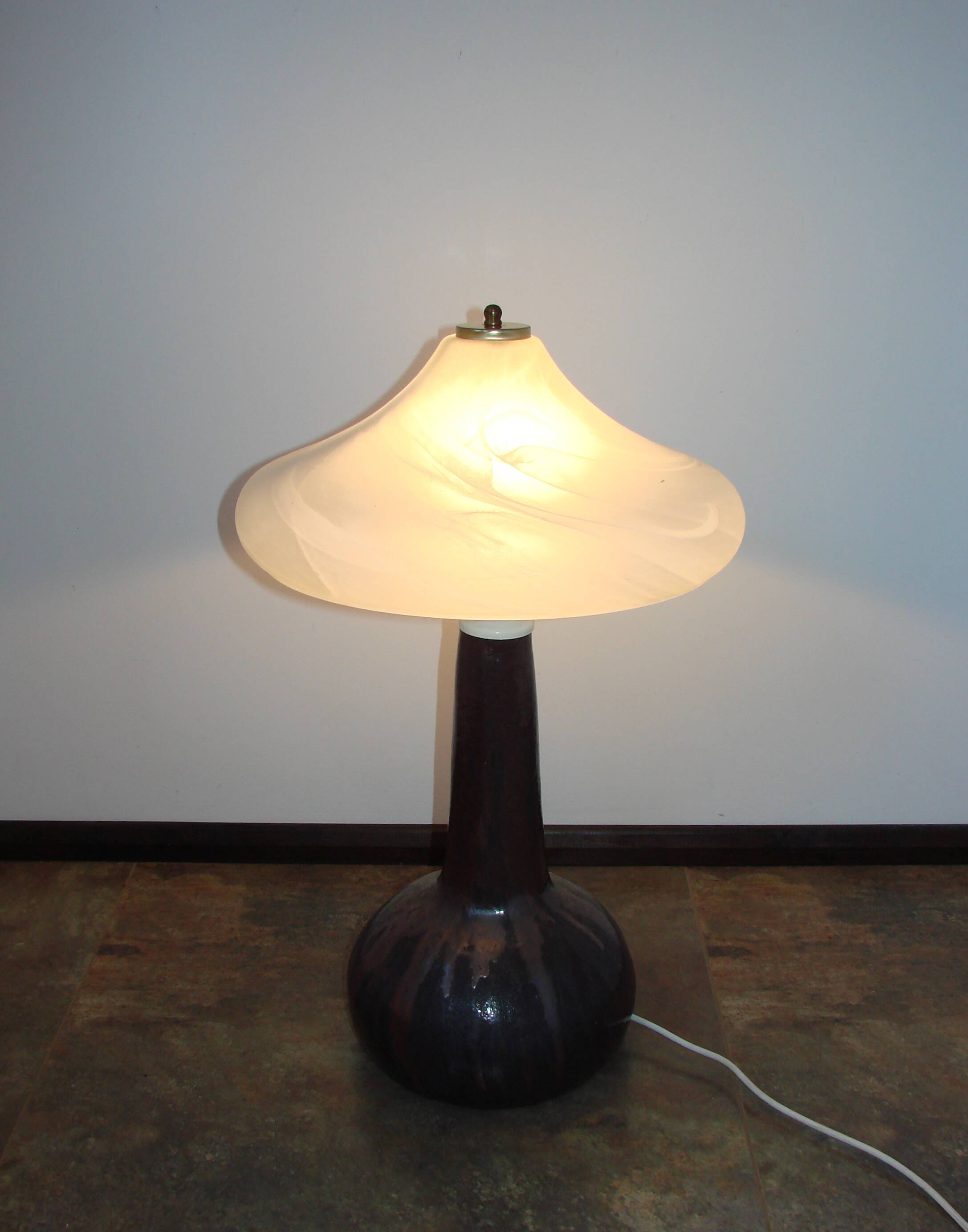 A vintage ‘Lawa’ ceramic lamp from the 1970s