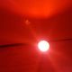 Space Age desk lamp, white metal, chrome-plated steel, red glass, Germany,