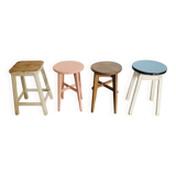 Set of 4 mismatched stools